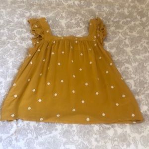NWT Mustard Universal Thread Top Size Small